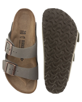 The Birkenstock Womens Womens Arizona Sandals in Stone