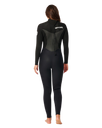 Womens Omega 5/4mm Back Zip Wetsuit in Black