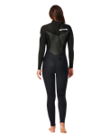 Womens Omega 5/4mm Back Zip Wetsuit in Black