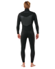The Rip Curl Mens Dawn Patrol 5/3mm Chest Zip Wetsuit in Black