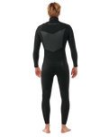 The Rip Curl Mens Dawn Patrol 5/3mm Chest Zip Wetsuit in Black