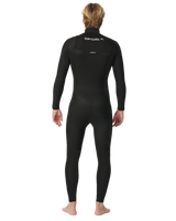 The Rip Curl Mens Dawn Patrol Performance 4/3mm Chest Zip Wetsuit in Black