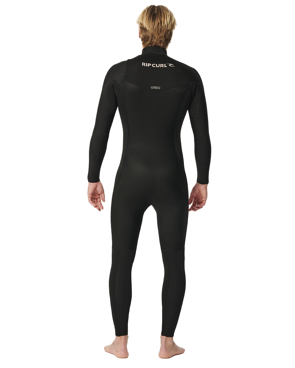 The Rip Curl Mens Dawn Patrol Performance 4/3mm Chest Zip Wetsuit in Black