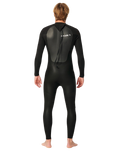 Omega 5/4mm Back Zip Wetsuit in Black