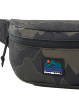 The Rip Curl Search Camo Bumbag in Black & Olive