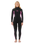 The Rip Curl Womens Dawn Patrol 5/3mm Chest Zip Wetsuit in Black & Pink