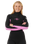 The Rip Curl Womens Dawn Patrol 5/3mm Chest Zip Wetsuit in Black & Pink