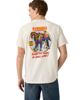 Relaxed Fit Graphic T-Shirt in Egret