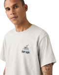 The Levi's® Mens Relaxed Fit Graphic T-Shirt in Beat Cafe Light Heather Grey