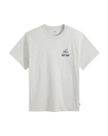 The Levi's® Mens Relaxed Fit Graphic T-Shirt in Beat Cafe Light Heather Grey