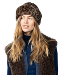 The Barts Womens Fur Cable Bandhat in Print Brown
