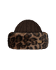 The Barts Womens Fur Cable Bandhat in Print Brown