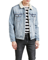 The Levi s Mens Sherpa Trucker Jacket in Blue Anns Cottage Ann s Cottage