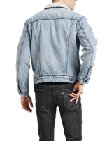 The Levi's® Mens Sherpa Trucker Jacket in Blue Anns Cottage