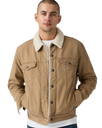 The Levi's® Mens Type III Sherpa Jacket in Ermine