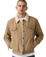 The Levi's® Mens Type III Sherpa Jacket in Ermine