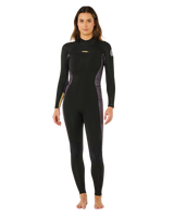 Womens Dawn Patrol 4/3mm Back Zip Wetsuit in Natural