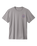 The Brixton Mens Oath V Standard T-Shirt in Heather Grey, Off White & Dark Brown