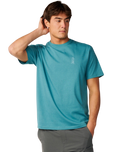 Search Series VaporCool Embroid T-Shirt in Dusty Jade