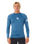 Waves UPF Performance Long Sleeved Rash Vest in Bluefin
