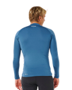 Waves UPF Performance Long Sleeved Rash Vest in Bluefin