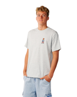 The Rip Curl Mens S-Series VC Stack T-Shirt in Grey Marle