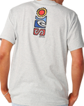 The Rip Curl Mens S-Series VC Stack T-Shirt in Grey Marle