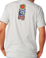 The Rip Curl Mens S-Series VC Stack T-Shirt in Grey Marle