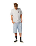 The Rip Curl Mens S-Series VC Stack T-Shirt in Grey Marle