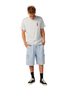 The Rip Curl Mens S-Series VC Stack T-Shirt in Grey Marle