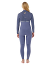 E-Bomb 5/3mm Zipless Entry Wetsuit in Grey Blue