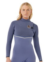 E-Bomb 5/3mm Zipless Entry Wetsuit in Grey Blue