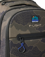 The Rip Curl F-Light Posse Search Camo 35L Backpack in Black & Olive
