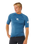 Waves UPF Performance Short Sleeved Rash Vest in Bluefin