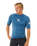 Waves UPF Performance Short Sleeved Rash Vest in Bluefin