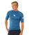 Waves UPF Performance Short Sleeved Rash Vest in Bluefin