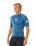 Waves UPF Performance Short Sleeved Rash Vest in Bluefin