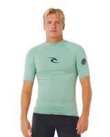 Waves UPF Performance Short Sleeved Rash Vest in Aloe