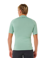 Waves UPF Performance Short Sleeved Rash Vest in Aloe