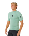 Waves UPF Performance Short Sleeved Rash Vest in Aloe