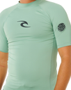 Waves UPF Performance Short Sleeved Rash Vest in Aloe