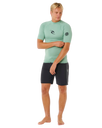 Waves UPF Performance Short Sleeved Rash Vest in Aloe