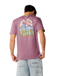 The Rip Curl Mens Pacific Rinse Higgins T-Shirt in Dusty Purple