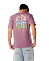 The Rip Curl Mens Pacific Rinse Higgins T-Shirt in Dusty Purple