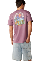 The Rip Curl Mens Pacific Rinse Higgins T-Shirt in Dusty Purple