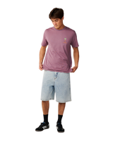 The Rip Curl Mens Pacific Rinse Higgins T-Shirt in Dusty Purple