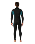 The Rip Curl Mens Dawn Patrol 5/3mm Chest Zip Wetsuit in Green