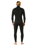 The Rip Curl Mens Dawn Patrol 5/3mm Chest Zip Wetsuit in Black