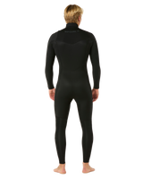 The Rip Curl Mens Dawn Patrol 5/3mm Chest Zip Wetsuit in Black