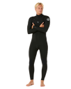 The Rip Curl Mens Dawn Patrol 5/3mm Chest Zip Wetsuit in Black